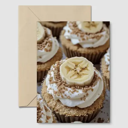 Banana Cupcakes With Cinnamon Crumble Frosting