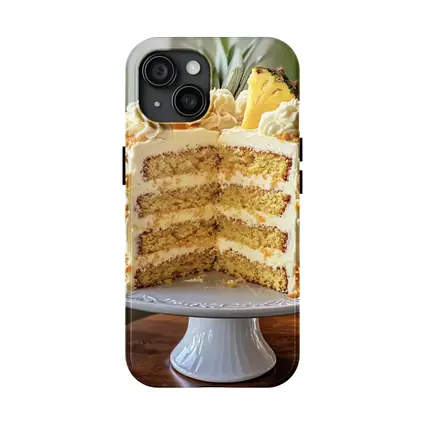 Pineapple Coconut Layer Cake On Stand