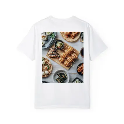 Japanese Street Food Spread White Table
