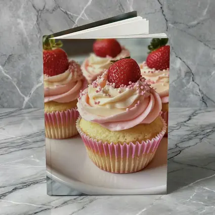 Strawberry Cupcakes Pink Frosting Sprinkles Kitchen