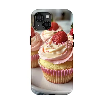 Strawberry Cupcakes Pink Frosting Sprinkles Kitchen