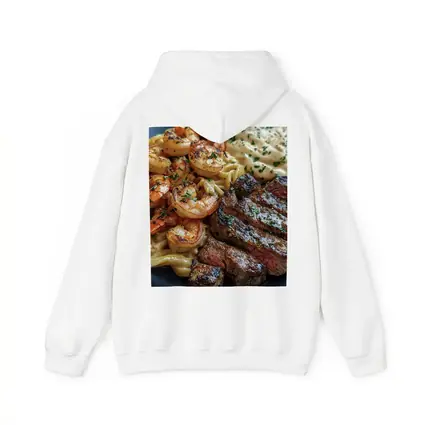 Surf and Turf Steak Shrimp Pasta Plate
