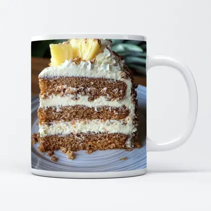 Pineapple Coconut Layer Cake Slice Dessert