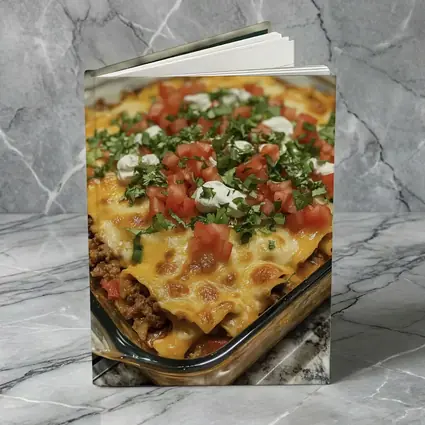 Beef Enchilada Casserole With Fresh Toppings