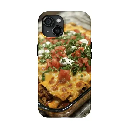 Beef Enchilada Casserole With Fresh Toppings