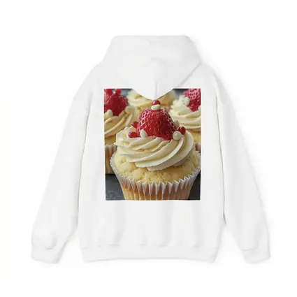 Strawberry Cupcakes White Cream Frosting Close