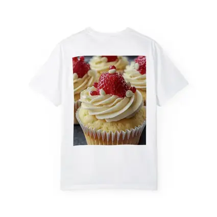 Strawberry Cupcakes White Cream Frosting Close