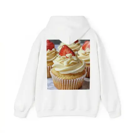 Vanilla Cupcakes White Chocolate Strawberry Topping