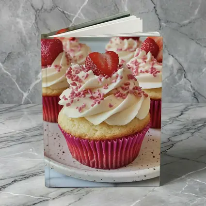 Strawberry Cupcakes With Cream Frosting Pink