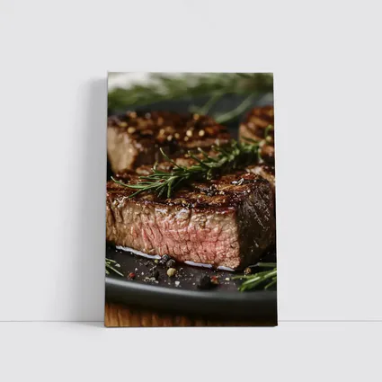 Grilled Steak Filet With Rosemary Herbs