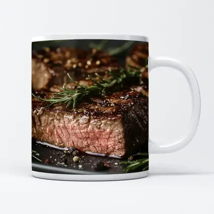 Grilled Steak Filet With Rosemary Herbs