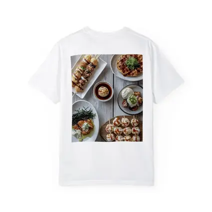 Japanese Street Food Spread Rustic Table