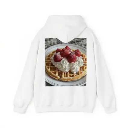 Waffle Whipped Cream Strawberries Marble Counter