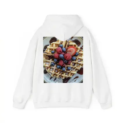Belgian Waffle With Fresh Berries Chocolate Drizzle