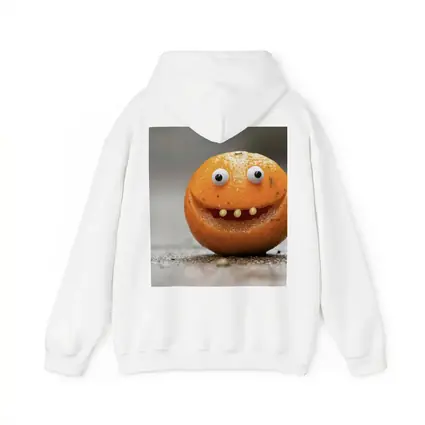 Funny Orange Fruit Character With Googly Eyes