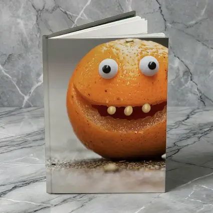 Funny Orange Fruit Character With Googly Eyes
