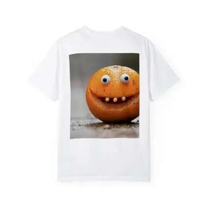 Funny Orange Fruit Character With Googly Eyes