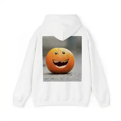 Funny Smiling Orange Fruit Street Art