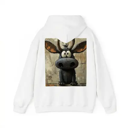 Funny Cartoon Moose Painting Textured Background