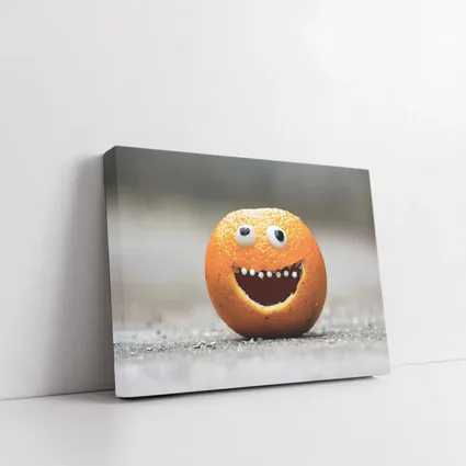 Funny Orange Face Googly Eyes Street