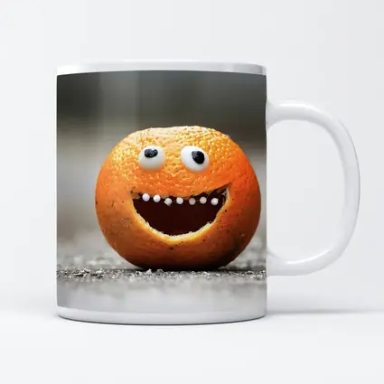 Funny Orange Face Googly Eyes Street