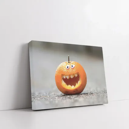 Carved Orange Jack O Lantern Street
