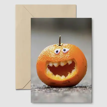 Carved Orange Jack O Lantern Street