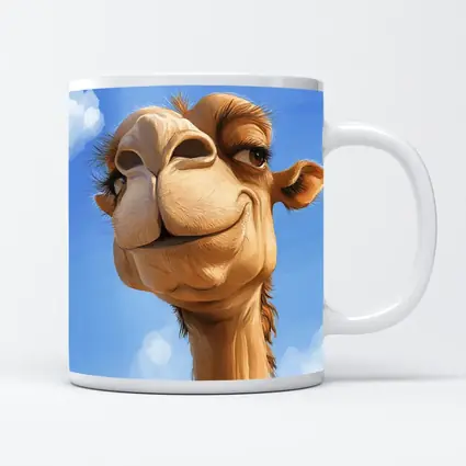 Funny Camel Close Up Blue Sky