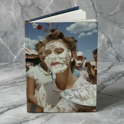 Girl Covered Cream Pie Carnival Fair