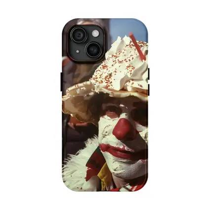 Clown With Pie Hat City Street