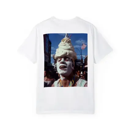 Ice Cream Head Man Street Parade Crowd