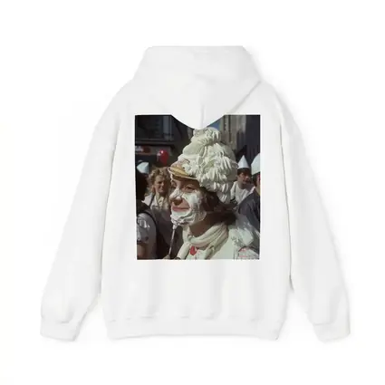 Woman Covered in Whipped Cream City Street