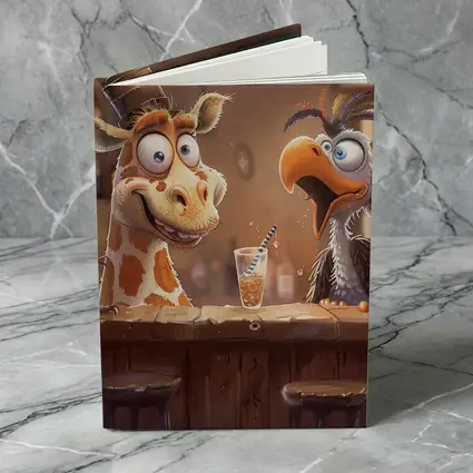 Goofy Giraffe and Bird at Bar