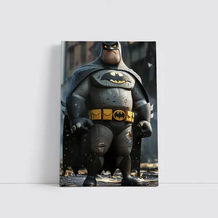 Chubby Batman Cartoon Character Urban Street