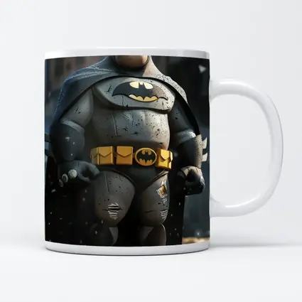 Chubby Batman Cartoon Character Urban Street