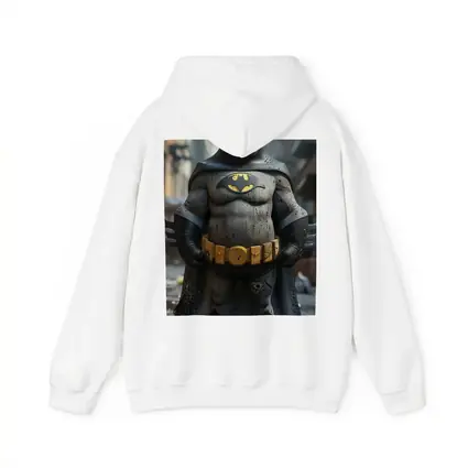 Chubby Batman Cartoon Art Urban Background