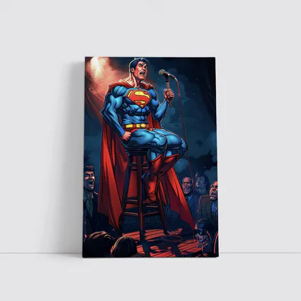 Superman Stand Up Comedy Show Comic Art