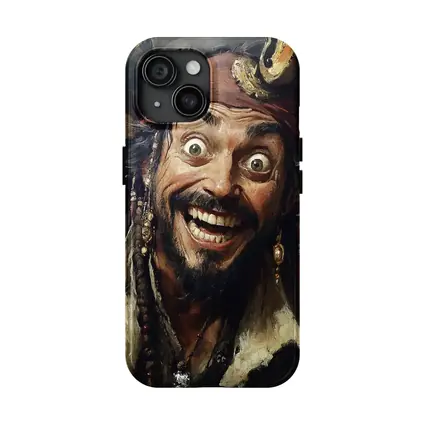 Crazy Pirate Portrait Oil Painting Art