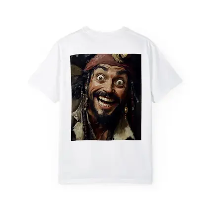 Crazy Pirate Portrait Oil Painting Art