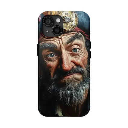Old Pirate Portrait Dark Oil Painting Art
