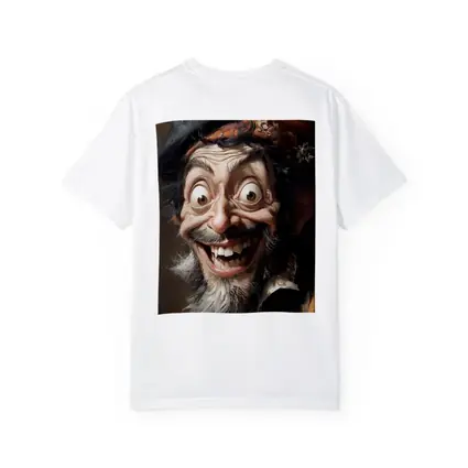 Expressive Old Man Caricature Portrait Painting