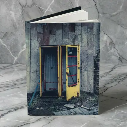 Abandoned Yellow Phone Booth Overgrown Ruins