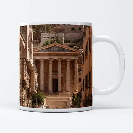 Ancient Roman Temple Amman Jordan Street View