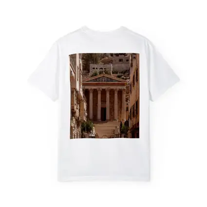 Ancient Roman Temple Amman Jordan Street View