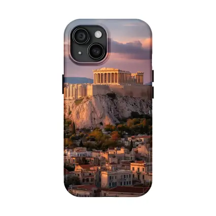 Acropolis Parthenon Athens City Sunset View
