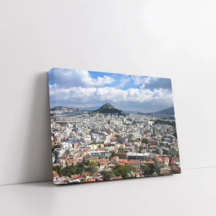 Athens Greece City Skyline Lycabettus Hill View