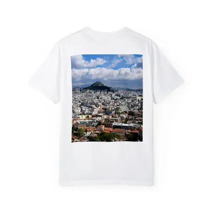 Athens Greece City Skyline Lycabettus Hill View