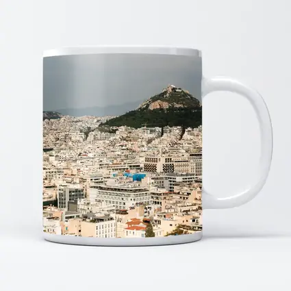 Athens Greece City View Lycabettus Hill