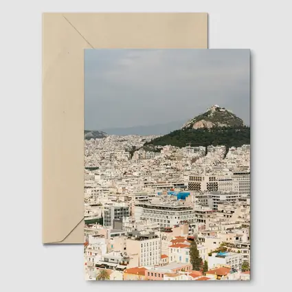 Athens Greece City View Lycabettus Hill