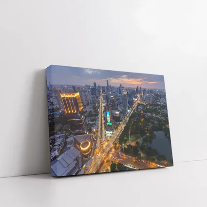 Bangkok Thailand Skyline Aerial City View